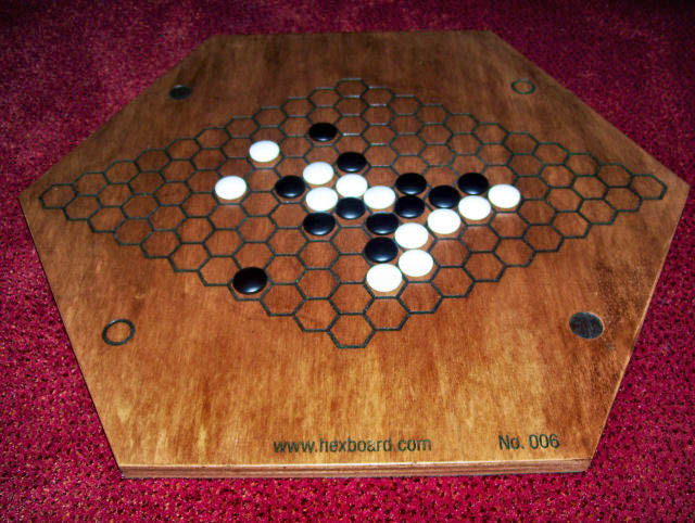 Old Wooden Game Boards hexboard 37 Old Wooden Game Boards hexboard 37